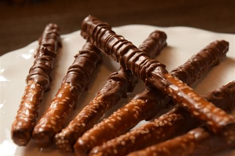 Homemade Holiday Chocolate Covered Pretzels Recipe Sand
