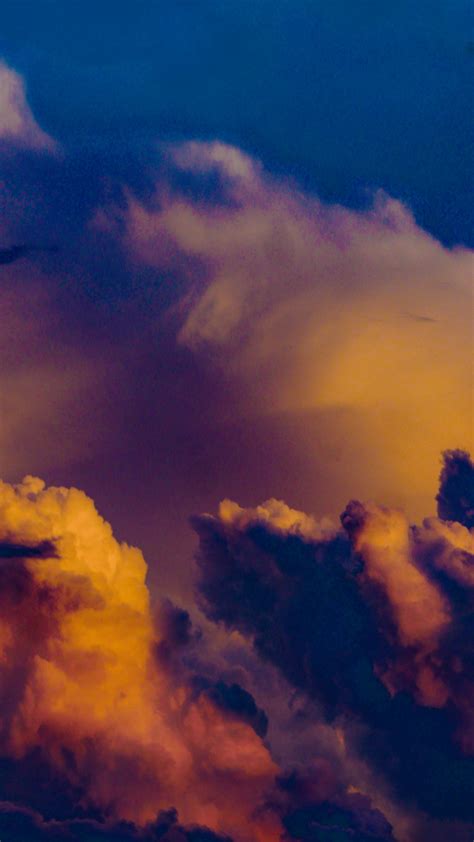 Download Wallpaper 720x1280 Clouds Pillar Of Clouds Sky Storm