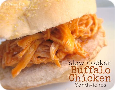 Slow Cooker Buffalo Chicken Sandwiches Recipe Six