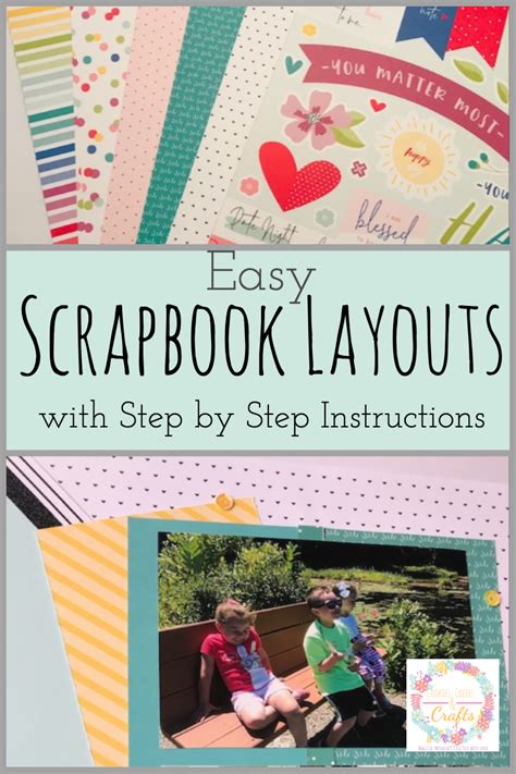Easy Scrapbook Layouts For Busy Moms Cookies Coffee And Crafts