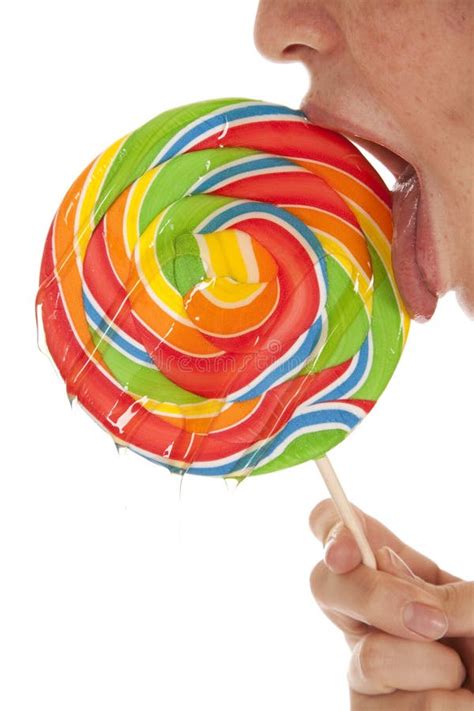 Licking Lollipop Stock Photo Image Of Dessert Pleasure 25089950