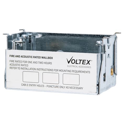 Voltex Fire Rated Wall Boxes Complete With Intumescent Pad And Accoustic