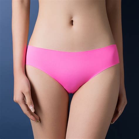 Hot Sale Female Seamless Panties Womens Sexy Panties Briefs Underwear For Lady Cotton Pink