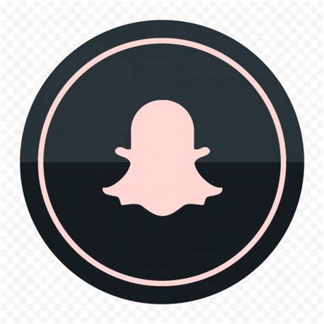 The latest thing is to turn the classic snapchat, instagram, tiktok, facebook and netflix icons into a neon logo. HD Snapchat Black & Pink Circle Round Logo Icon PNG Image | Citypng