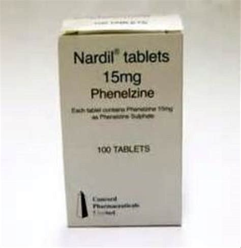 Phenelzine Nardil 15mg 100 Tablets Non Prescription At Rs 213box In