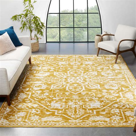 Well Woven Dazzle Goldwhite Rug And Reviews Uk