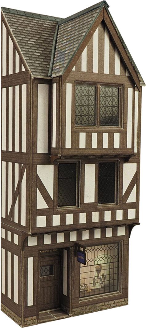 Po421 00h0 Scale Low Relief Timber Framed Shop Berkshire Dolls House