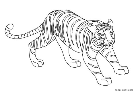 Dibujos de Tigre para colorear Páginas para imprimir gratis