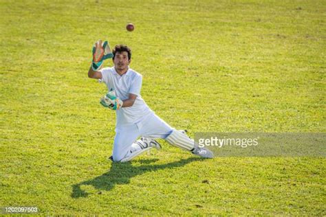 Cricketer Catching Ball Photos And Premium High Res Pictures Getty Images