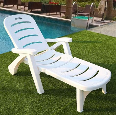 Pvc Outdoor Furniture Pool Beach Sun Bed Sun Lounge Pvc Chair T401
