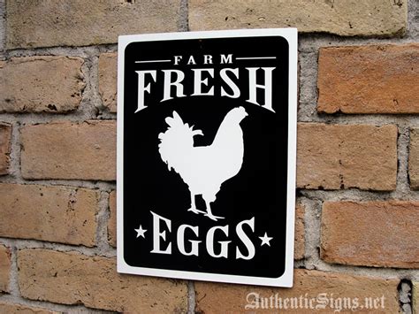 Authentic Signs And Vintage Farm Fresh Eggs Sign