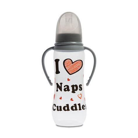 Naps Baby Bottle With Handle Grey 250ml Feeding And Accessories Ackermans