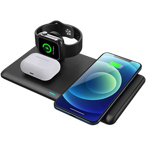 Wireless Charger3 In 1 Fast Qi Wireless Charging Station Dslr Zone