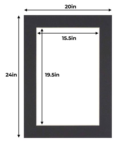 Acid Free Photo Mats Bevel Cut To Display 16x20 Photos In 20x24 Picture