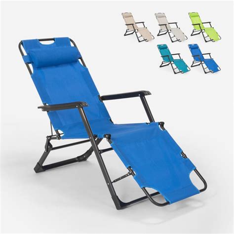 Beach And Garden Design Chaise Longue De Plage Et De Jardin Pliante Multi Positions Emily Lux