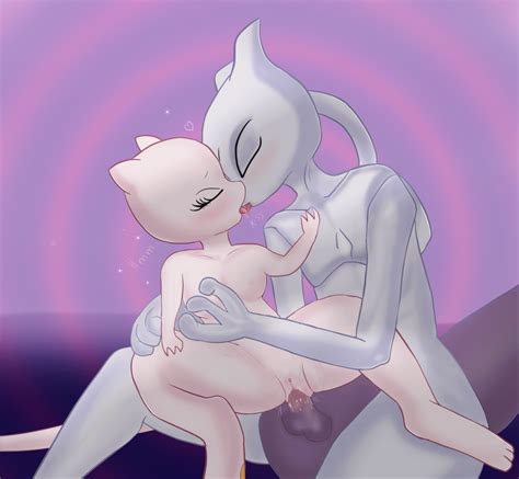 Rule 34 Anthro Clone Cock French Kiss Kissing Legendary Pokémon Male Female Mew Mewtwo