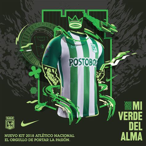 Cuenta oficial del club atlético nacional el más grande de colombia www.atlnacional.com.co. Atlético Nacional 2018 Nike Home Kit | 17/18 Kits ...
