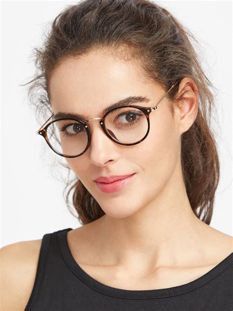 romwe leopard frame round glasses glasses fashion women stylish eyeglasses womens glasses