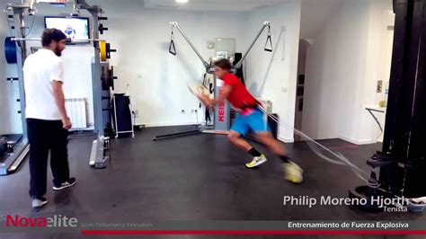Entrenamiento De La Fuerza Explosiva Con El Tenista Philip Moreno Youtube
