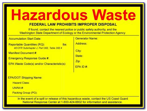 Hazardous Waste Label Template Philippines Prosecution2012