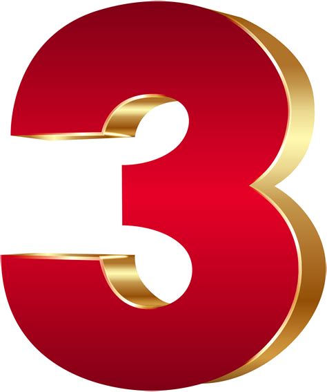 3d Numbers Png Free Image Download