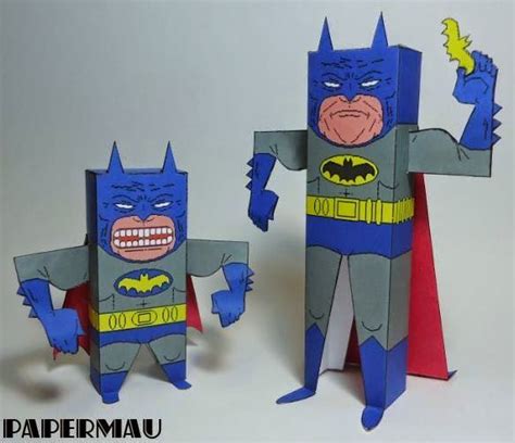 Papermau Batman And Mini Batman Paper Toys By Papermau Download Now