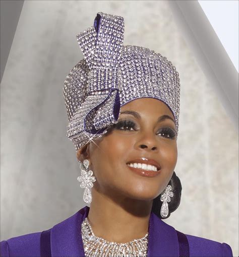Womens Special Occasion Stunning First Lady Church Hat In Violet By