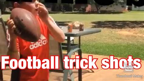 Football Trick Shots First Video Youtube