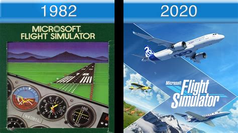 Evolution Of Microsoft Flight Simulator Boxart Covers 1982 2020