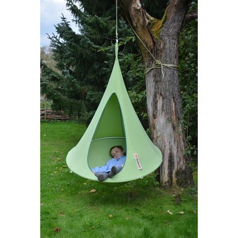 Bring sun, palm trees, freedom and laziness into your garden by hanging a hanging chair or a hammock. Cacoon Bonsai Children's Hanging Hammock Leaf Green BG002 ...
