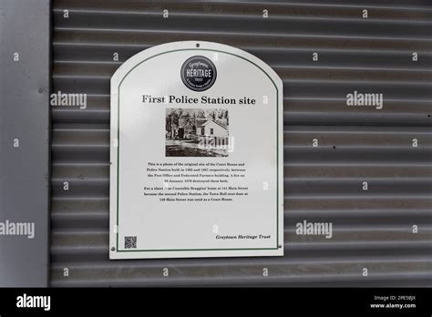 First Police Station Site In Main Street Greytown New Zealand