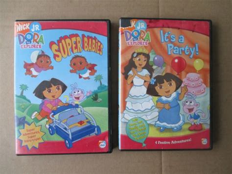 Nick Jr Dora Explorer Super Babies And Its A Party Dvd Ebay