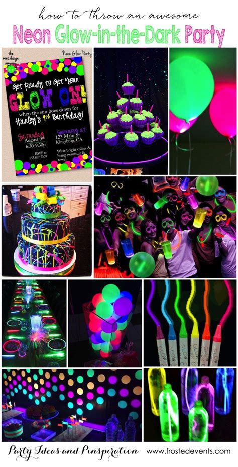 Glow In The Dark Neon Party Ideas Party Themes For Teenagers