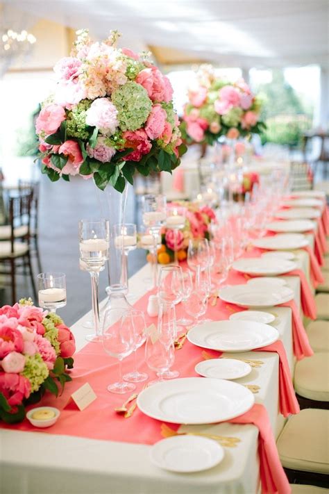 Coordinate favors, decor, invites and more. Newport Wedding with Stellar Coral Details - MODwedding