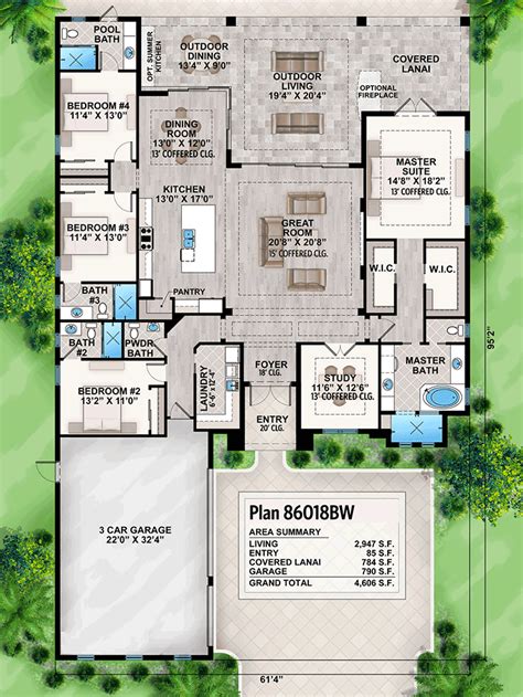 Striking Florida House Plan 86018bw Architectural Designs House Plans