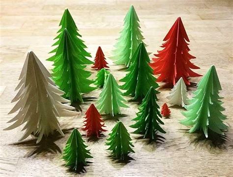 Oh tannenbaum, oh tannenbaum, wie schön sind deine blätter. 3D Tannenbaum aus Papier selber basteln