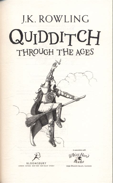 Quidditch Through The Ages By Rowling J K