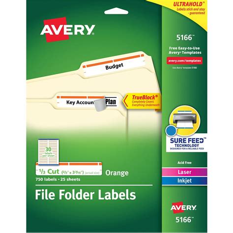 30 Avery File Folder Label Template 5266 Labels Database 2020