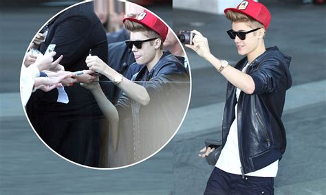 justin bieber turns the camera on his fans as fever hits sydney daily mail online