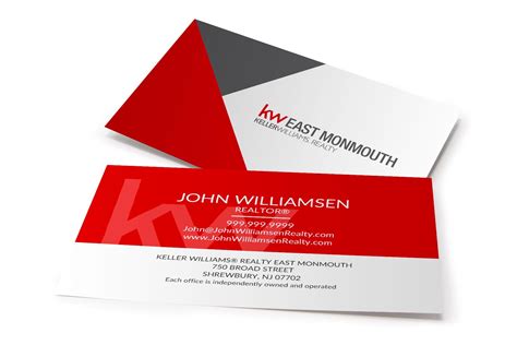 Flexible modular displays for any tradeshows. Red Geometric KW Business Card - AgentStore.com