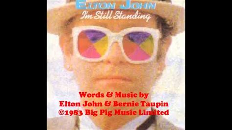 Elton John Im Still Standing 1983 With Lyrics Youtube