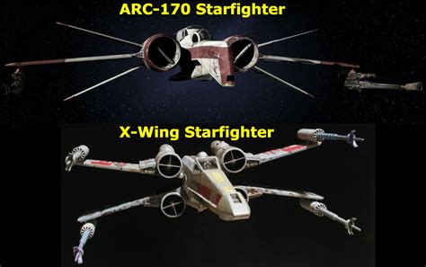 Star Wars Why Do Arc 170 Starfighters Look Like X Wings Science