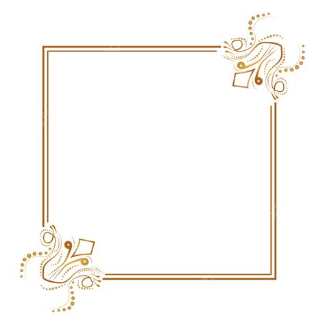 Golden Rectangle Frame Vector Art PNG Luxury Gold Frame Rectangle Golden Border Gold Frame