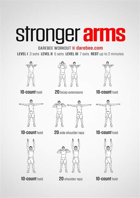 A Poster Showing How To Do An Arm Press With The Text Strong Arms
