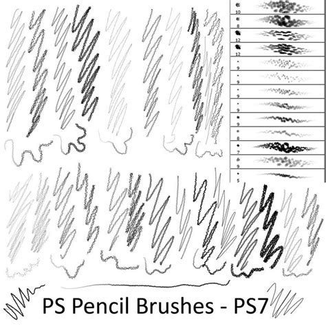 Pencil Brushes Ps7 By Dark Zeblock On Deviantart Ps Brushes