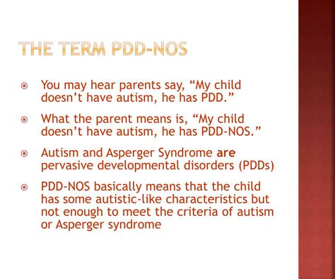 Ppt Understanding Pervasive Developmental Disorder Not Otherwise Specified Pdd Nos