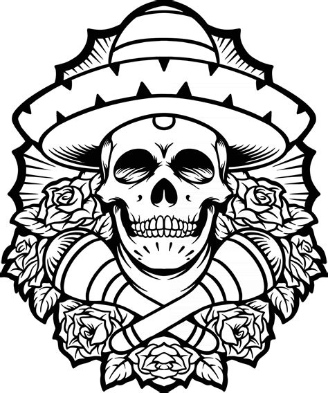 Dia De Los Muertos Skull Sketches