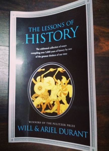 The Lessons Of History By Will Durant Ariel Durant M A N U S C R Y P T S
