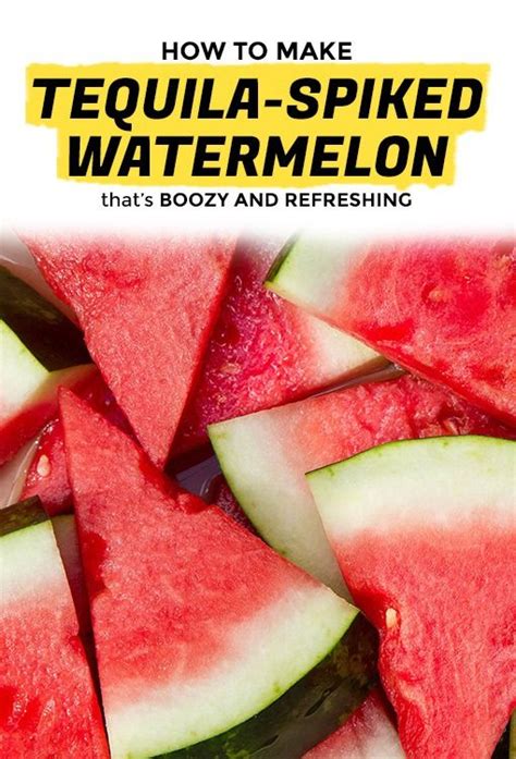 Spike Your Watermelon With Tequila Recipe With Images