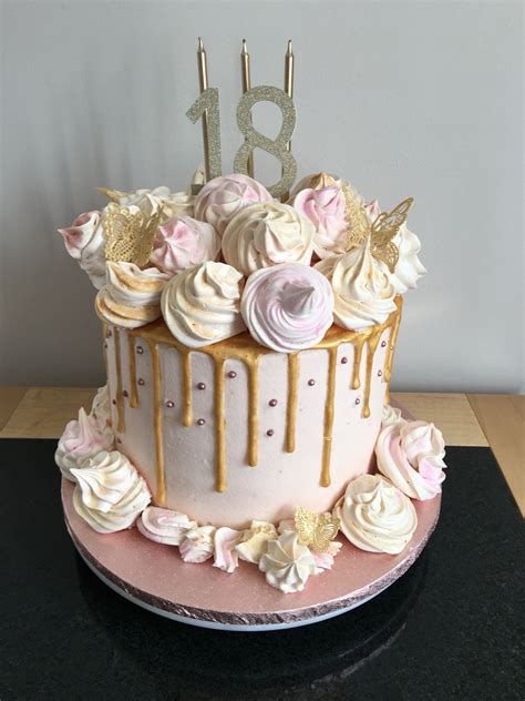 Gold Drip Cake 18th Birthday Easy Cake Decorating Cake Decorating